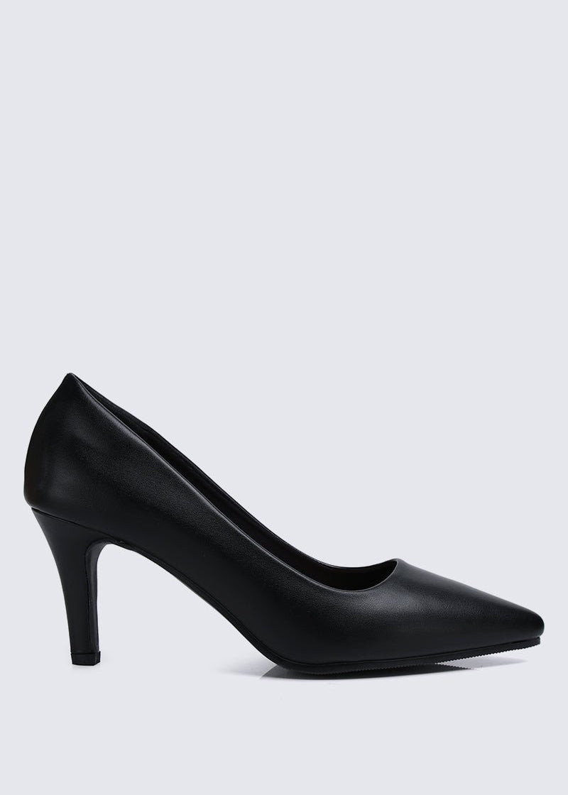 Ashley Comfy Pumps In BlackShoes - myballerine