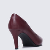 Ashley Comfy Pumps In MaroonPumps - myballerine