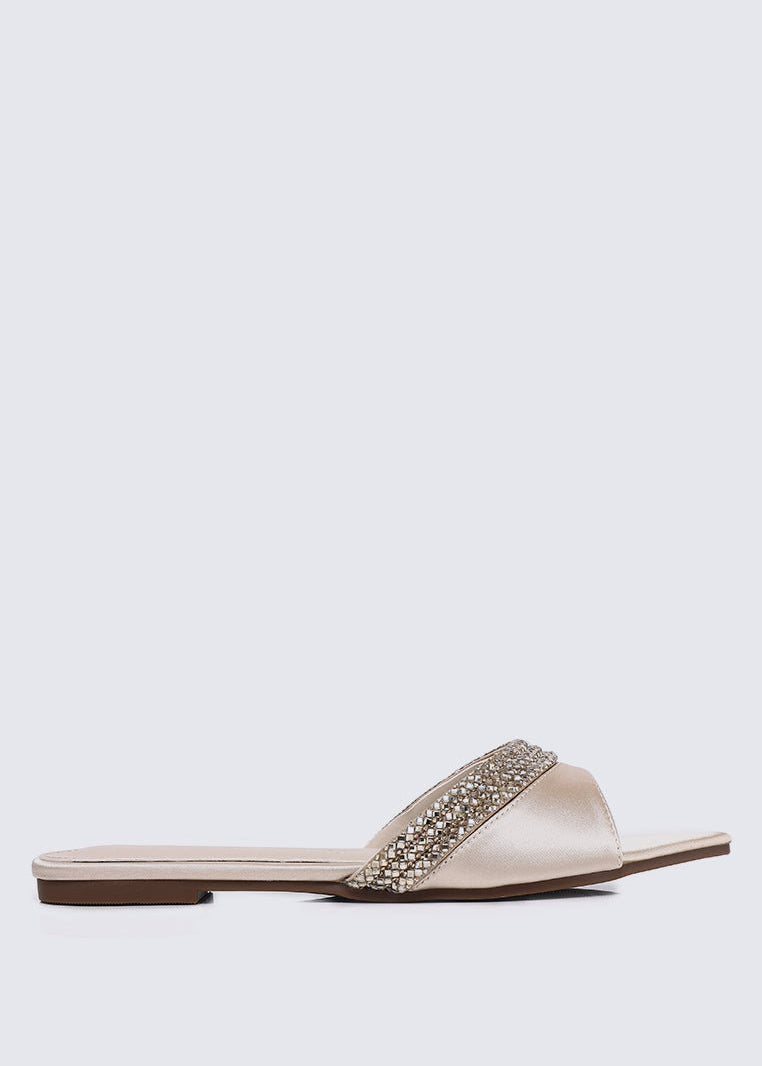 Astra Comfy Sandals In ChampagneSandals - myballerine