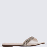 Astra Comfy Sandals In ChampagneSandals - myballerine