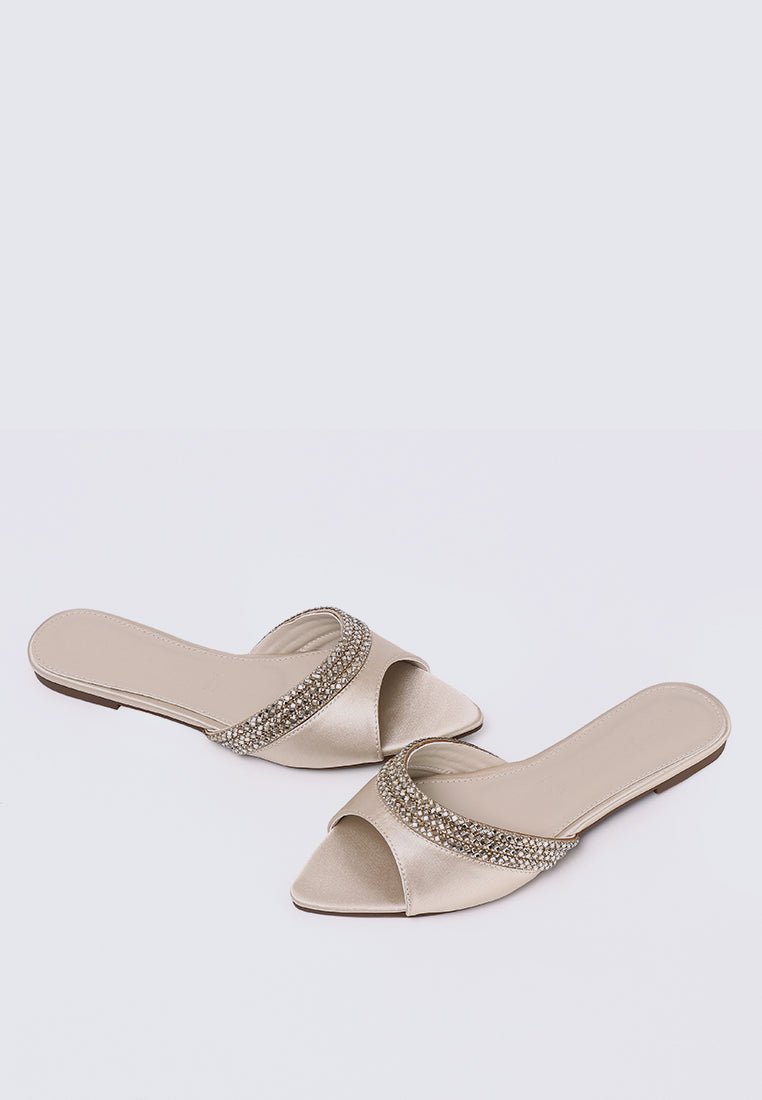 Astra Comfy Sandals In ChampagneSandals - myballerine