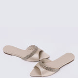 Astra Comfy Sandals In ChampagneSandals - myballerine