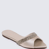Astra Comfy Sandals In ChampagneSandals - myballerine