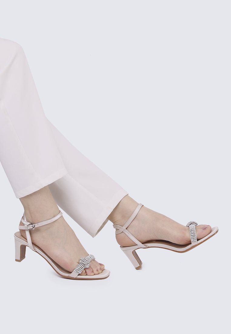 Audrey Comfy Heels In Almond - myballerine