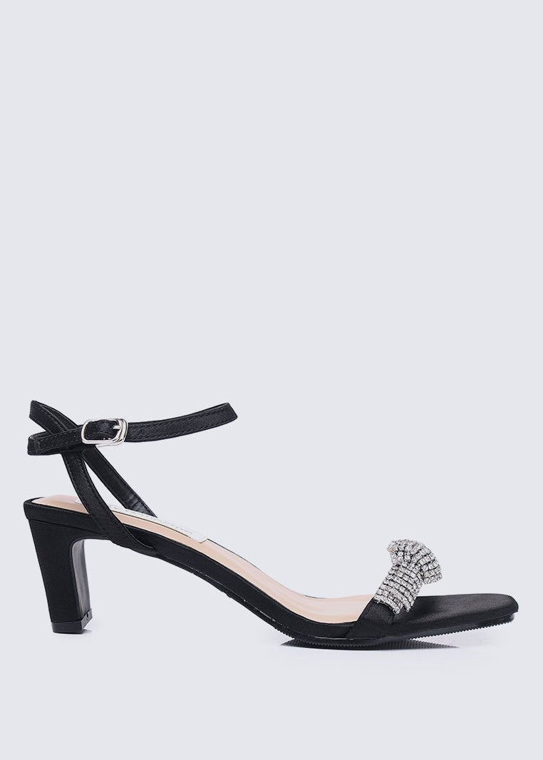 Audrey Comfy Heels In Black - myballerine
