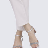 Audrey Comfy Heels In Silver - myballerine
