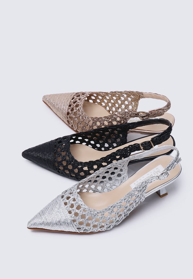 Aviva Comfy Heels In BlackHeels - myballerine