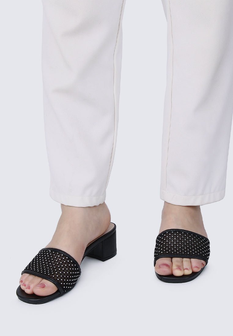 Ayla Comfy Heels In BlackHeels - myballerine