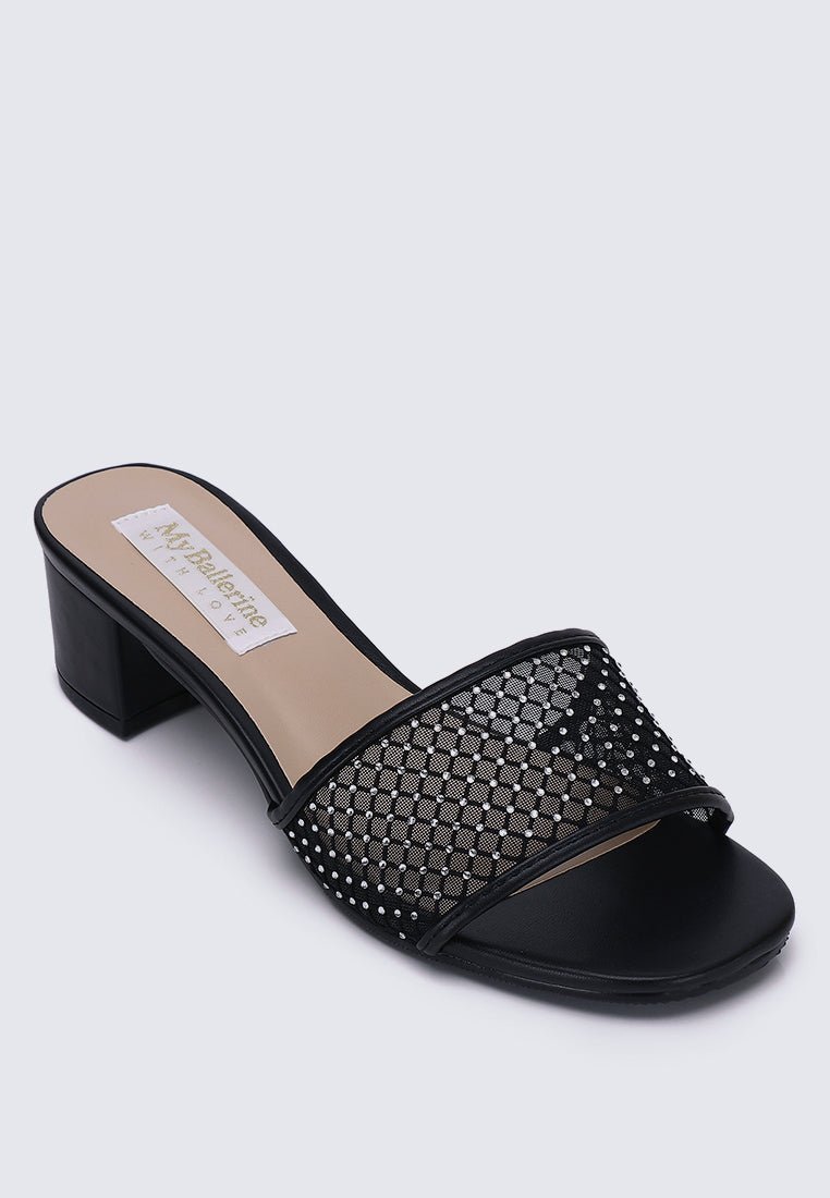 Ayla Comfy Heels In BlackHeels - myballerine