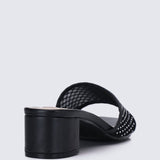 Ayla Comfy Heels In BlackHeels - myballerine