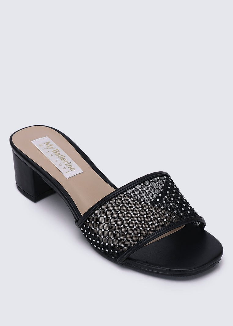 Ayla Comfy Heels In BlackShoes - myballerine