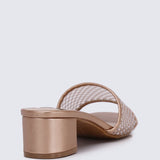 Ayla Comfy Heels In ChampagneShoes - myballerine