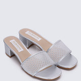 Ayla Comfy Heels In SilverHeels - myballerine