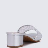 Ayla Comfy Heels In SilverHeels - myballerine