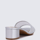 Ayla Comfy Heels In SilverShoes - myballerine