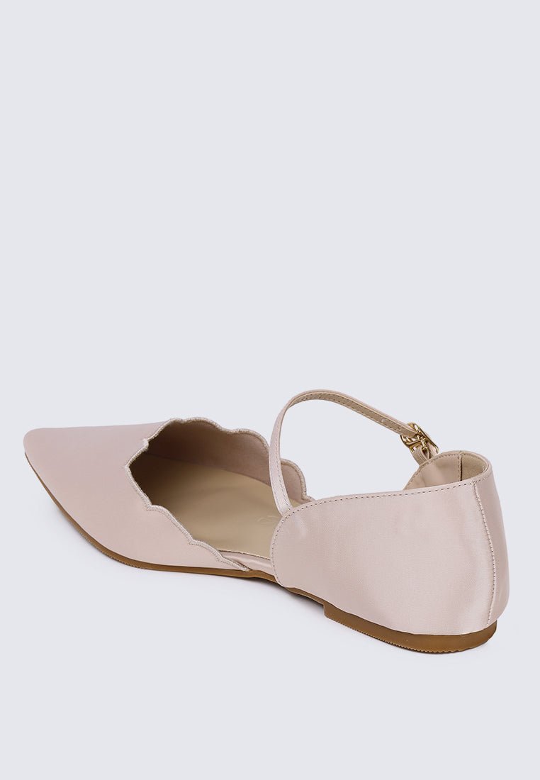Azzurra Comfy Ballerina In Beige - myballerine