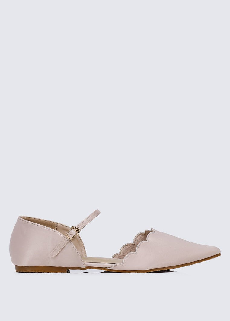 Azzurra Comfy Ballerina In Beige - myballerine