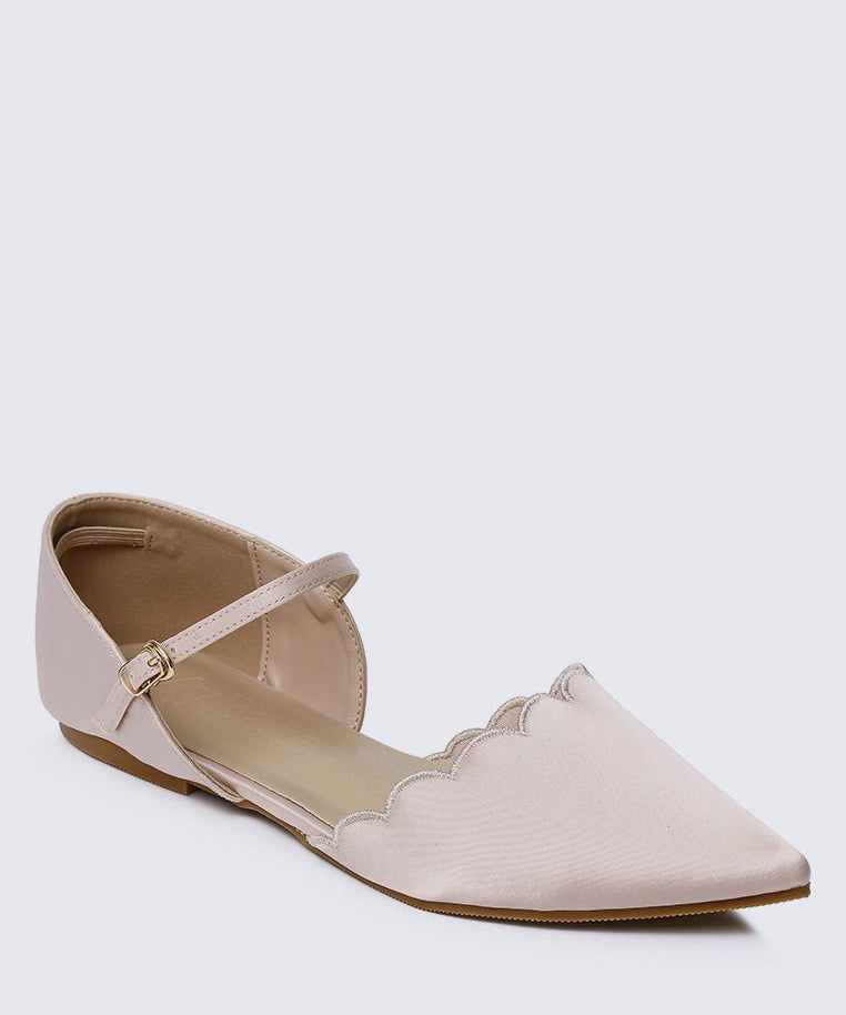 Azzurra Comfy Ballerina In Beige - myballerine