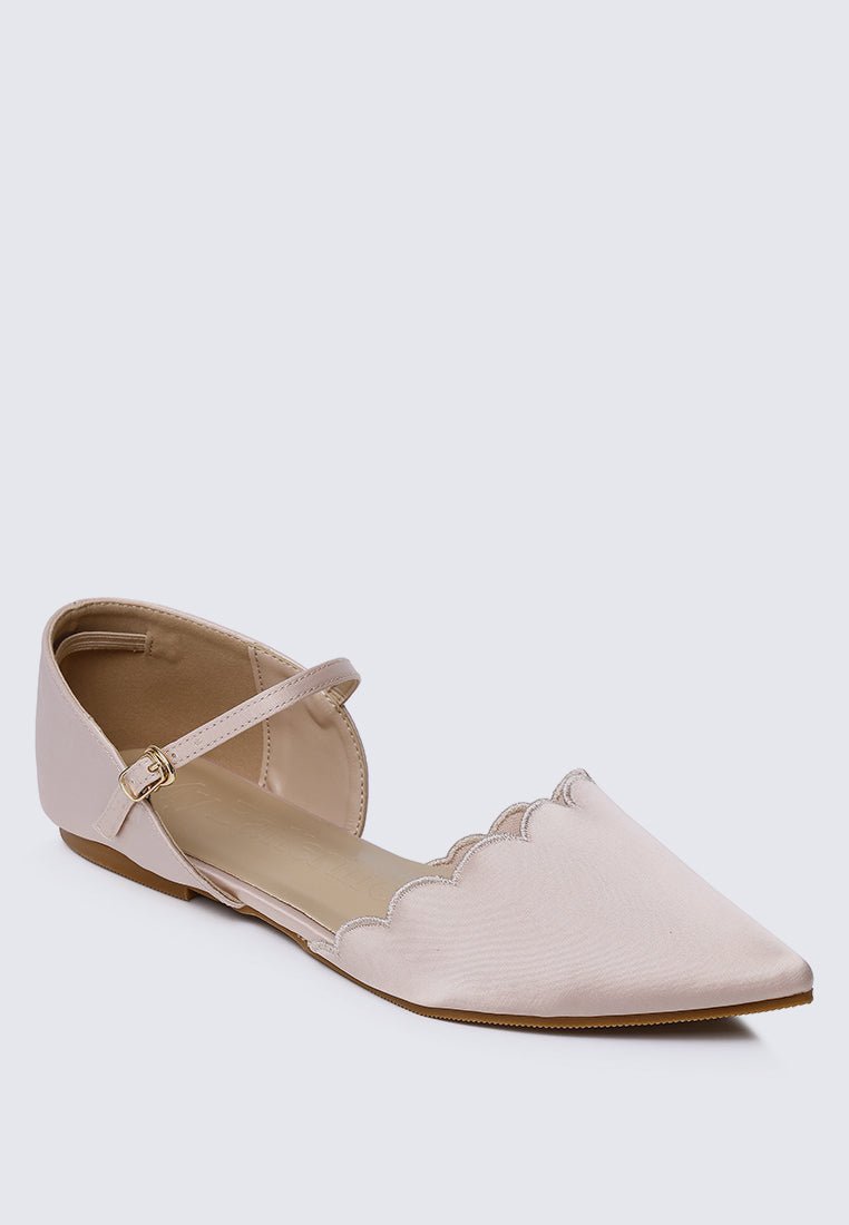 Azzurra Comfy Ballerina In Beige - myballerine