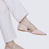 Azzurra Comfy Ballerina In Beige - myballerine
