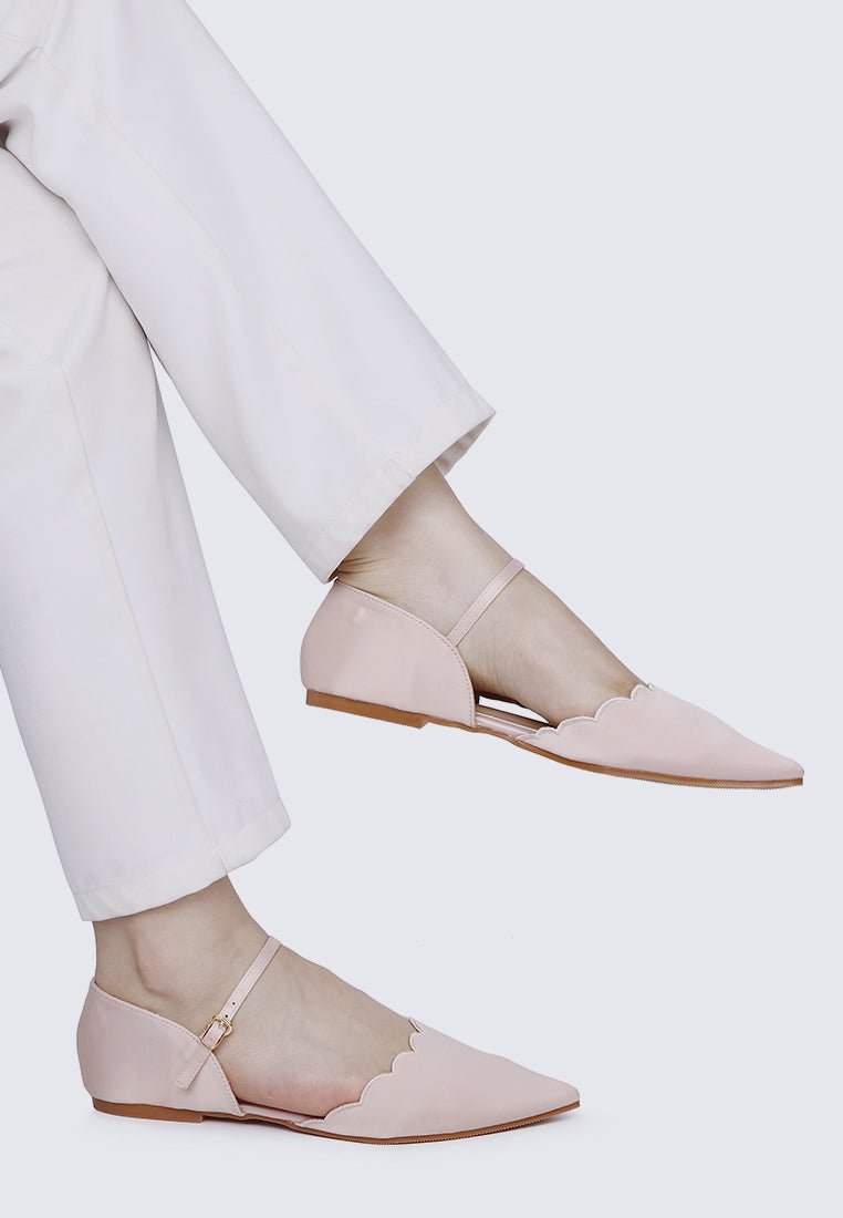 Azzurra Comfy Ballerina In Beige - myballerine