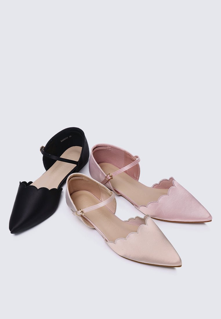 Azzurra Comfy Ballerina In Beige - myballerine