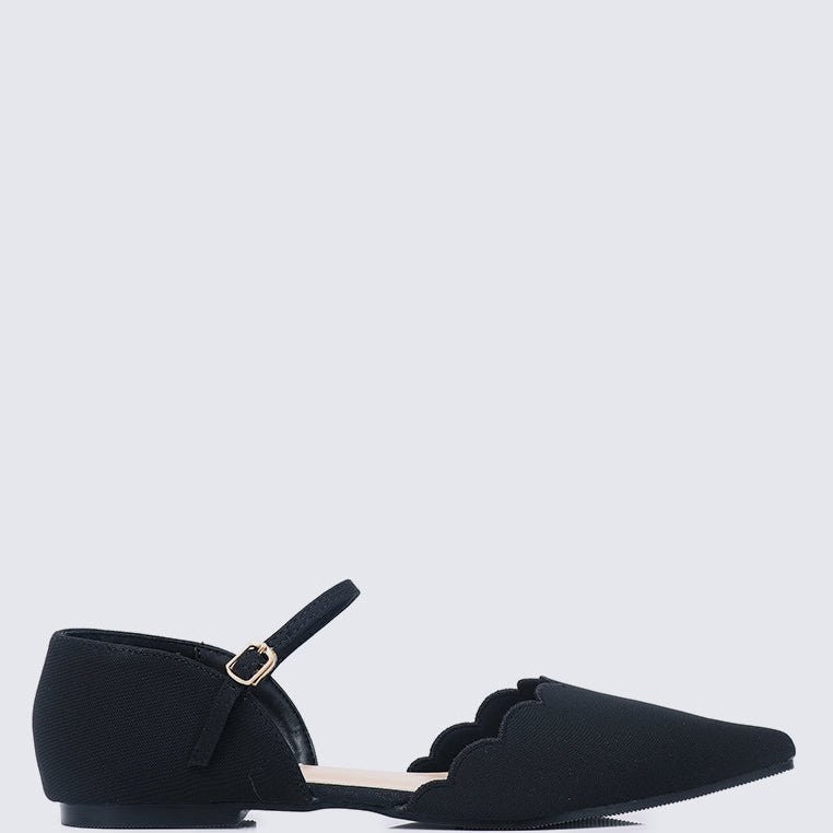 Azzurra Comfy Ballerina In Black - myballerine