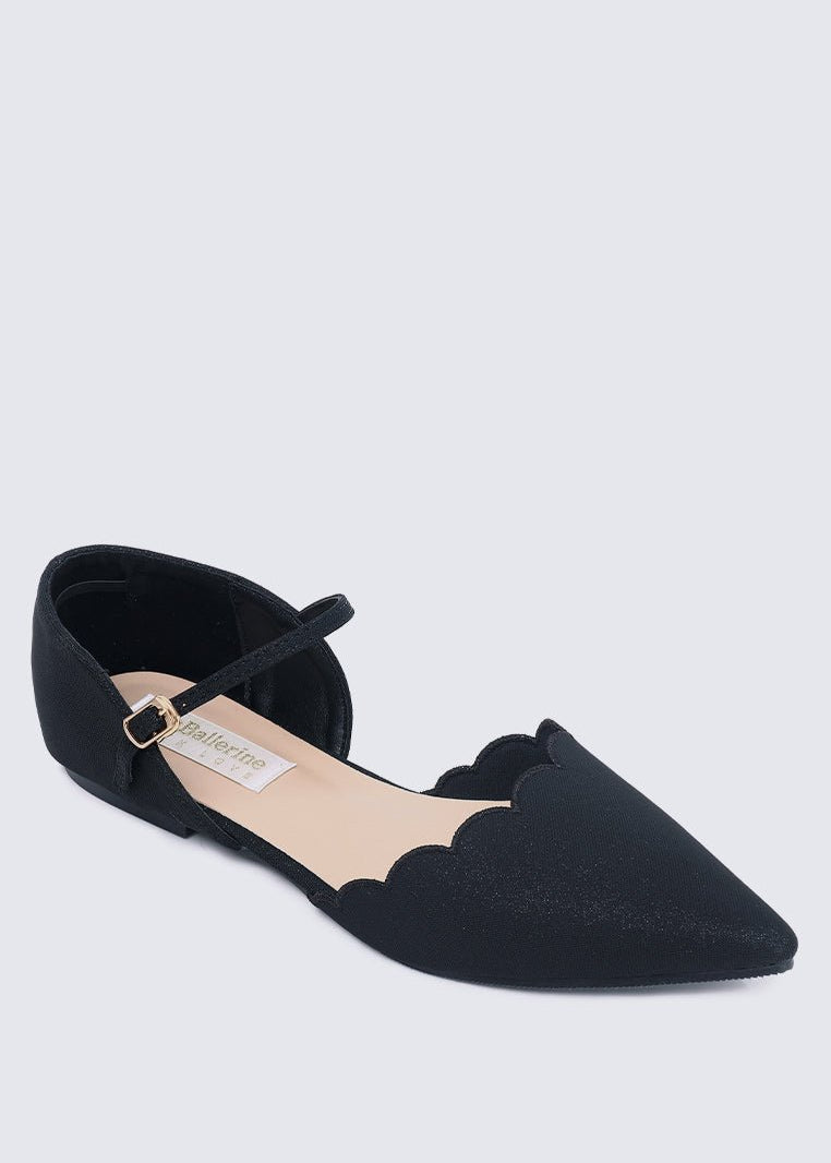 Azzurra Comfy Ballerina In Black - myballerine