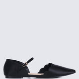 Azzurra Comfy Ballerina In CharcoalShoes - myballerine