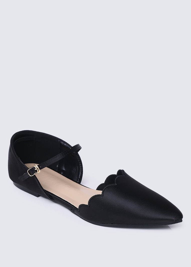 Azzurra Comfy Ballerina In CharcoalShoes - myballerine