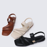Bellissa Comfy Sandals In AlmondShoes - myballerine