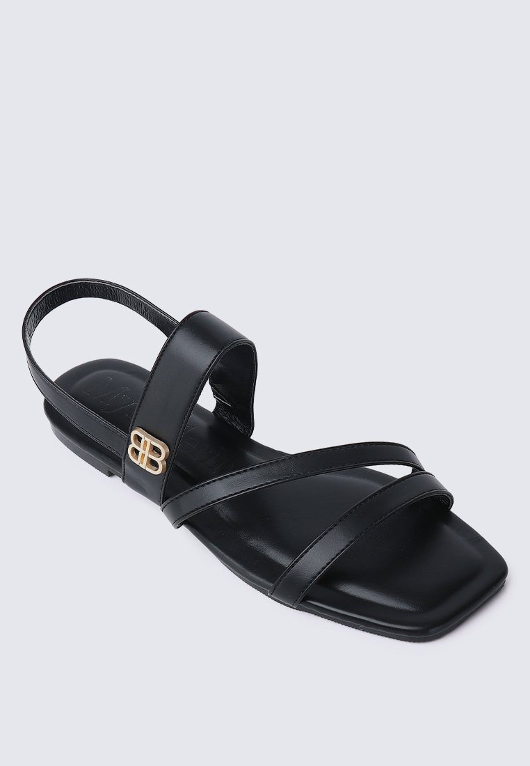 Bellissa Comfy Sandals In BlackShoes - myballerine