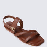 Bellissa Comfy Sandals In BrownShoes - myballerine