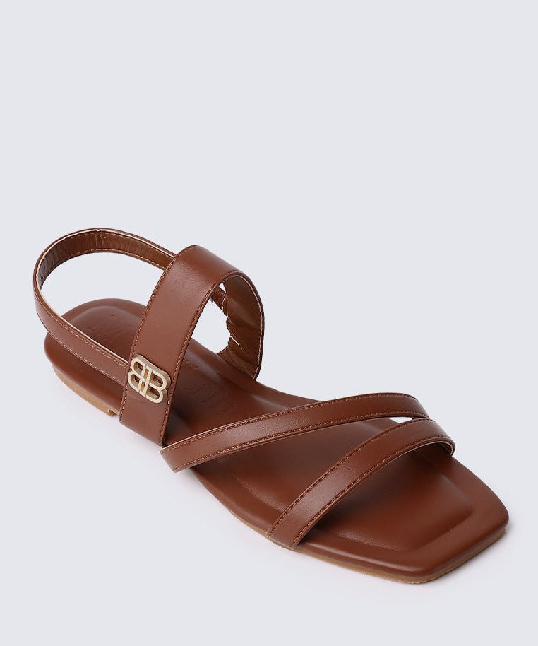Bellissa Comfy Sandals In BrownShoes - myballerine