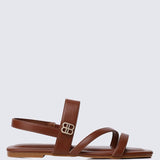 Bellissa Comfy Sandals In BrownShoes - myballerine