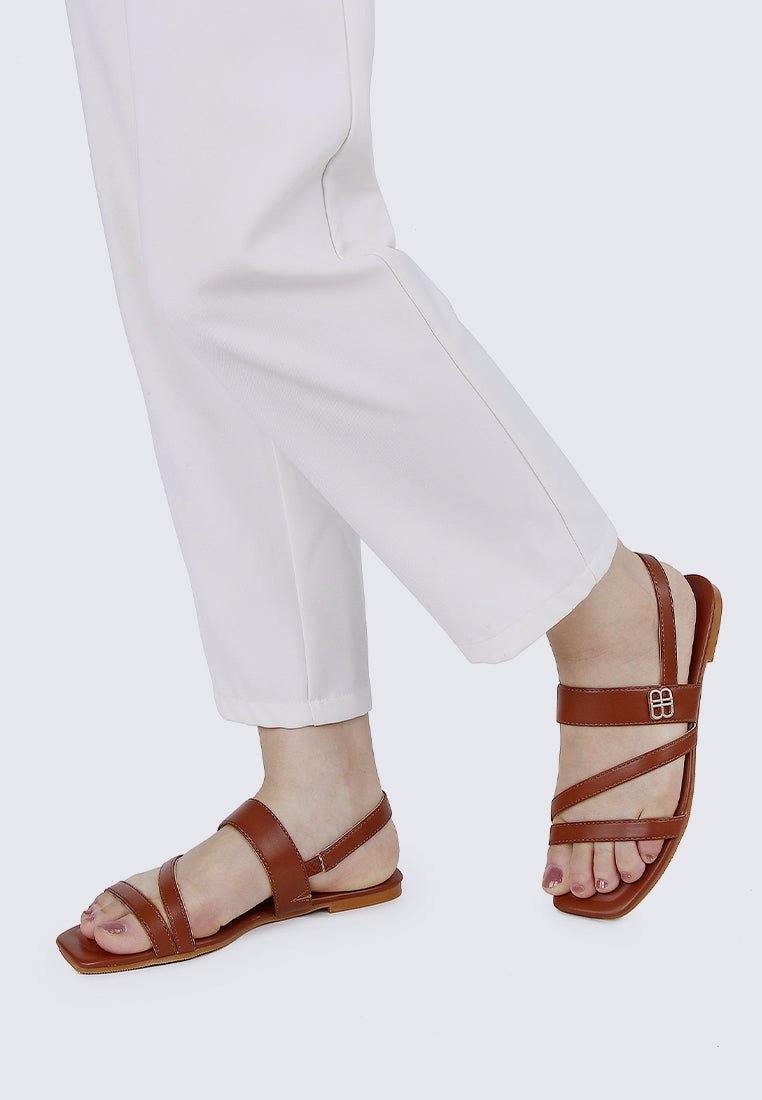 Bellissa Comfy Sandals In BrownShoes - myballerine