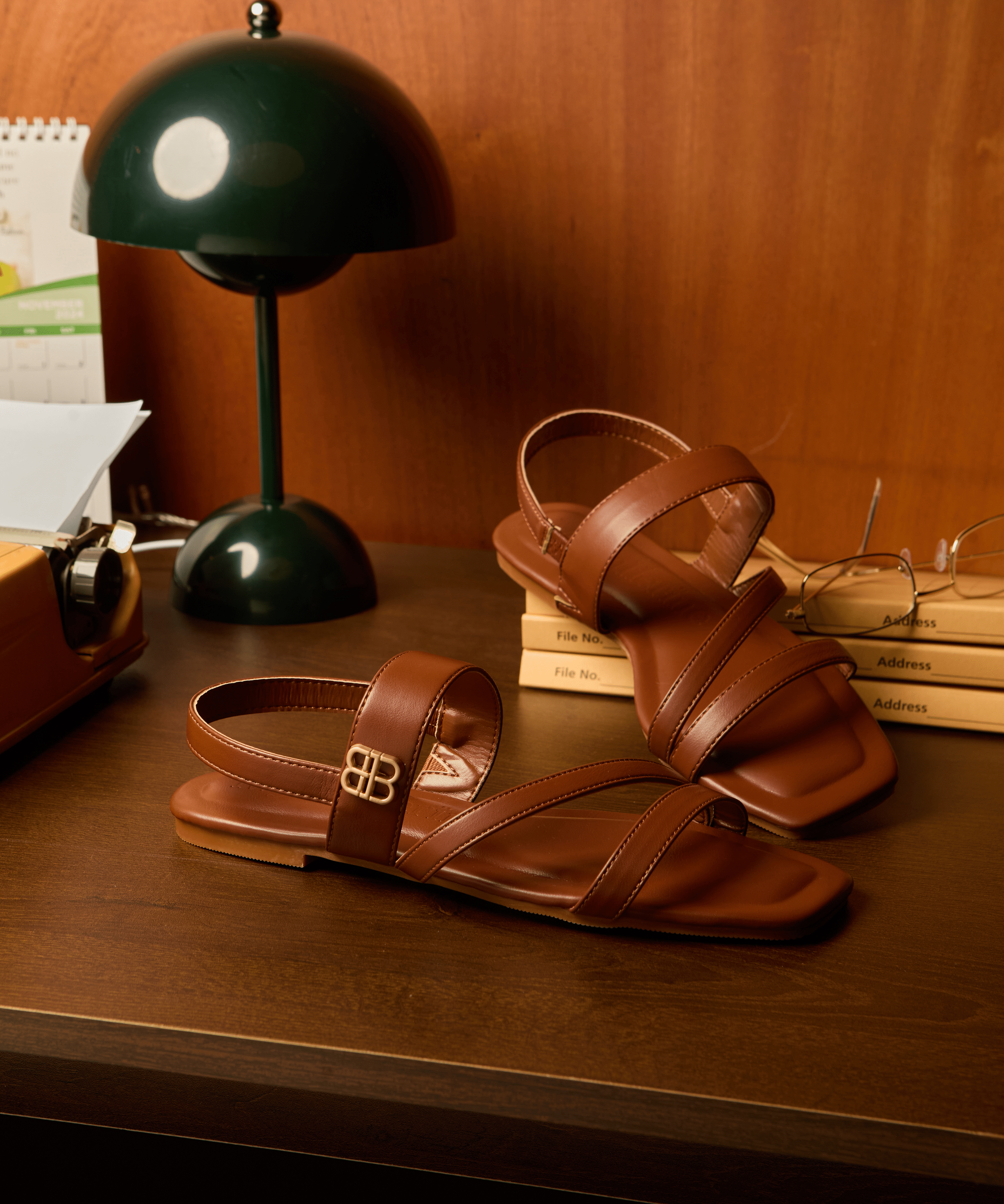 Bellissa Comfy Sandals In BrownShoes - myballerine
