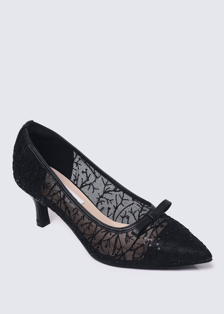 Bellisse Comfy Heels In BlackHeels - myballerine