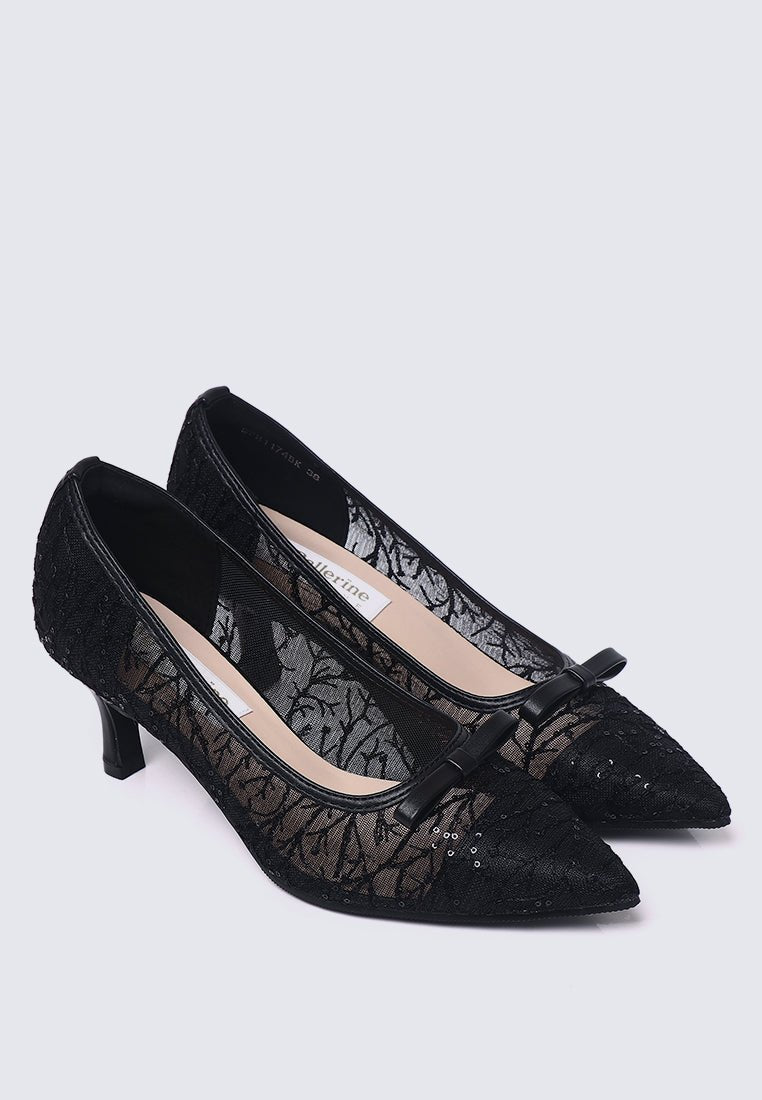 Bellisse Comfy Heels In BlackHeels - myballerine