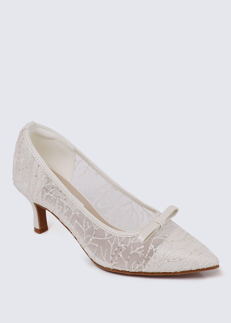 Bellisse Comfy Heels In IvoryHeels - myballerine