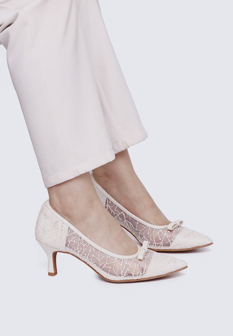 Bellisse Comfy Heels In IvoryHeels - myballerine