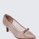 Bellisse Comfy Heels In Rose GoldHeels - myballerine