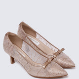 Bellisse Comfy Heels In Rose GoldHeels - myballerine