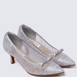 Bellisse Comfy Heels In SilverHeels - myballerine