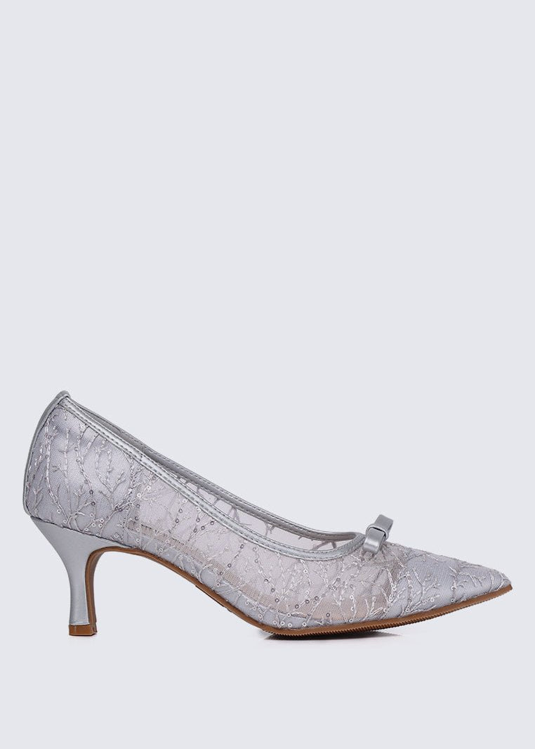 Bellisse Comfy Heels In SilverHeels - myballerine