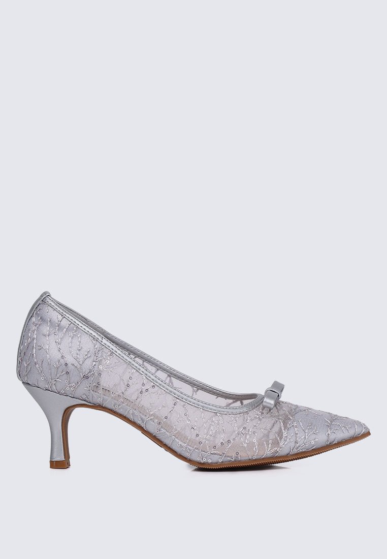 Bellisse Comfy Heels In SilverHeels - myballerine