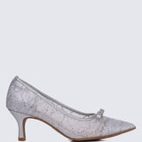 Bellisse Comfy Heels In SilverHeels - myballerine