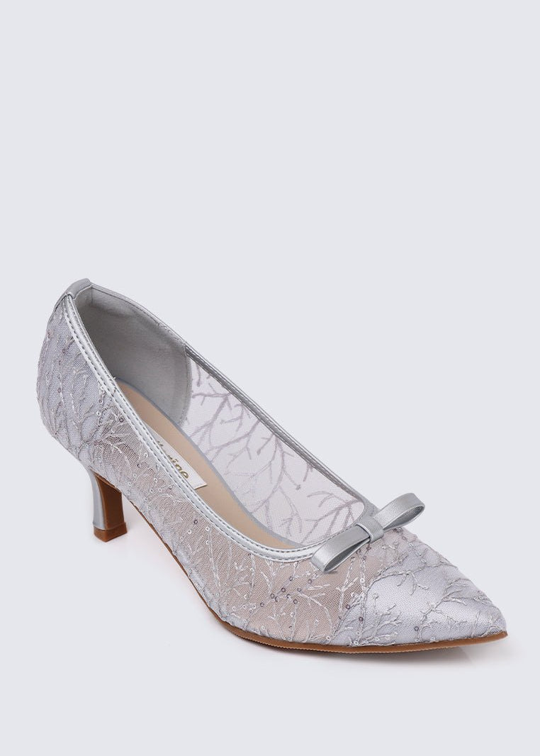 Bellisse Comfy Heels In SilverHeels - myballerine