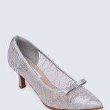 Bellisse Comfy Heels In SilverHeels - myballerine