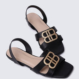 Berenice Comfy Sandals In BlackShoes - myballerine
